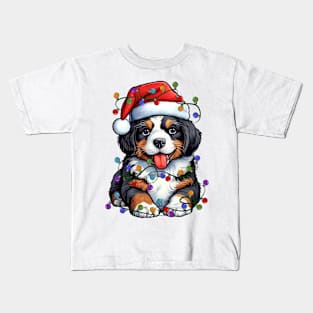 Christmas Puppy Kids T-Shirt